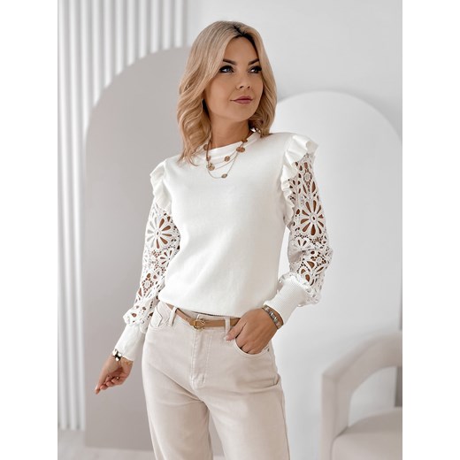 sweter gerard ecru one size ONE SIZE UBRA