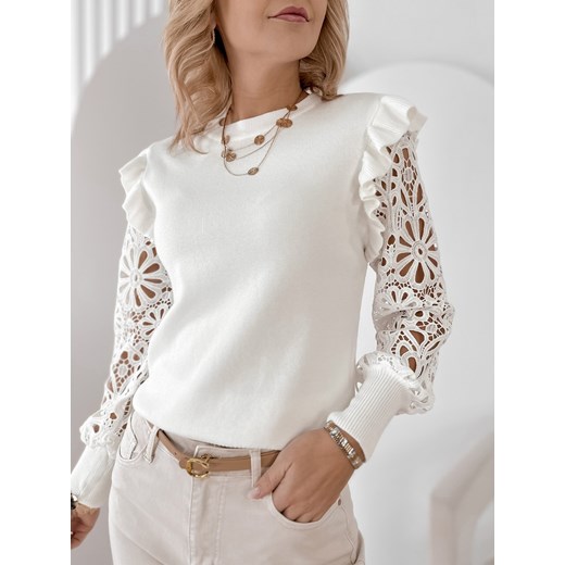 sweter gerard ecru one size ONE SIZE UBRA