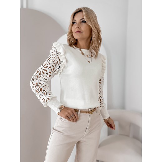 sweter gerard ecru one size ONE SIZE UBRA