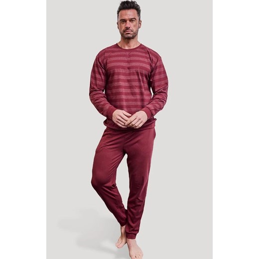 Długa piżama męska Loose 16 117/320, Kolor bordowy, Rozmiar 2XL, Cornette ze sklepu Intymna w kategorii Piżamy męskie - zdjęcie 187533882