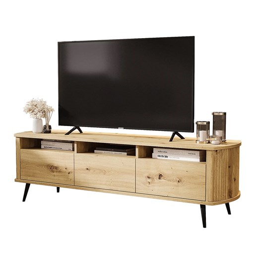 Skandynawska szafka RTV dąb artisan T2-H49 ze sklepu Edinos.pl w kategorii Szafki RTV - zdjęcie 187534051