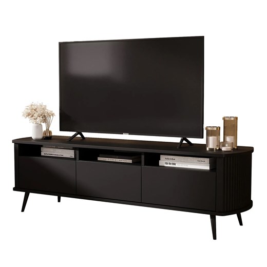 Kaszmirowa stojąca szafka RTV z półkam R1-S31 ze sklepu Edinos.pl w kategorii Szafki RTV - zdjęcie 187534054