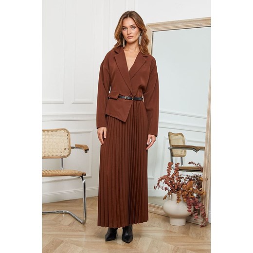 Joséfine Sukienka &quot;Jaune&quot; w kolorze jasnobrązowym Joséfine XL okazja Limango Polska