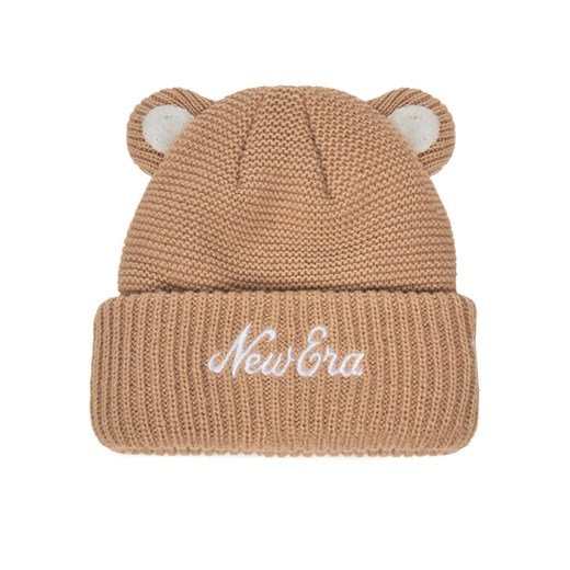 Czapka New Era Teddy Bear Ears Cuff Knit Beanie 60580864 Brązowy ze sklepu eobuwie.pl w kategorii Czapki dziecięce - zdjęcie 187535233