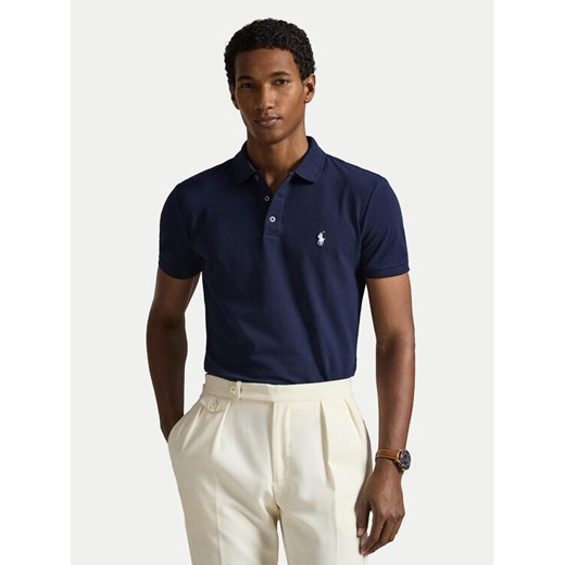 Polo Ralph Lauren Polo 710941439038 Granatowy Slim Fit ze sklepu MODIVO w kategorii T-shirty męskie - zdjęcie 187535260