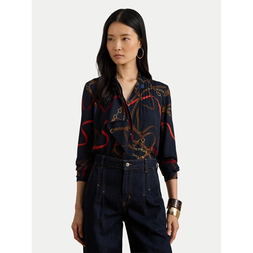 LAUREN RALPH LAUREN Koszula 200P03553001 Granatowy Regular Fit ze sklepu MODIVO w kategorii Koszule damskie - zdjęcie 187535264
