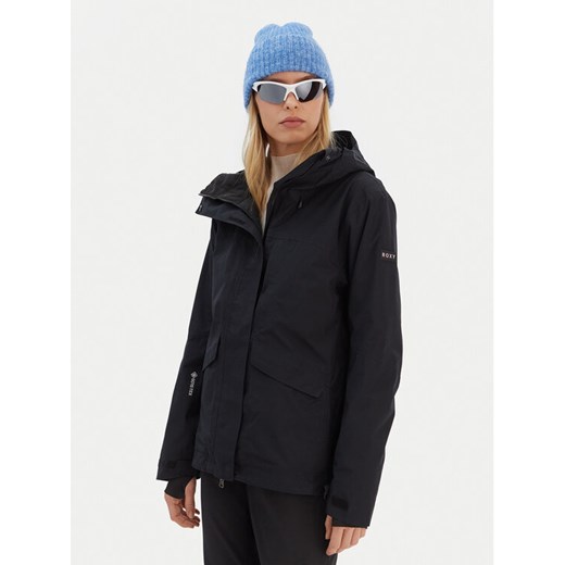 Roxy Kurtka narciarska Gore-Tex Stormday ERJTJ03507 Czarny Tailored Fit ze sklepu MODIVO w kategorii Kurtki damskie - zdjęcie 187535961
