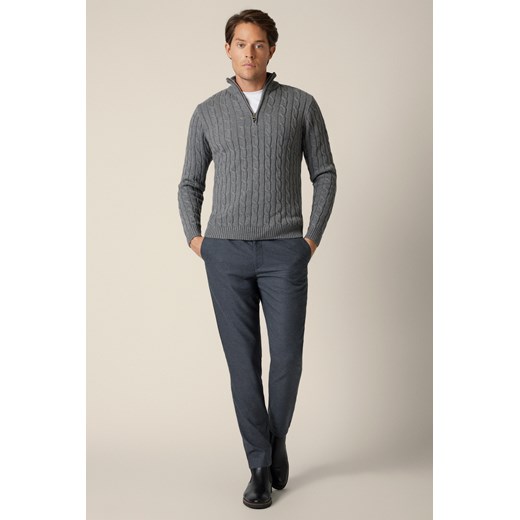 Spodnie Szare z Elastycznym Pasem Gennaro ze sklepu Lancerto S.A. w kategorii Spodnie męskie - zdjęcie 187536260