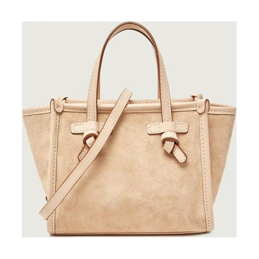 GIANNI CHIARINI Torebka na ramię MARCELLA | zamsz ze sklepu Gomez Fashion Store w kategorii Kuferki - zdjęcie 187536510