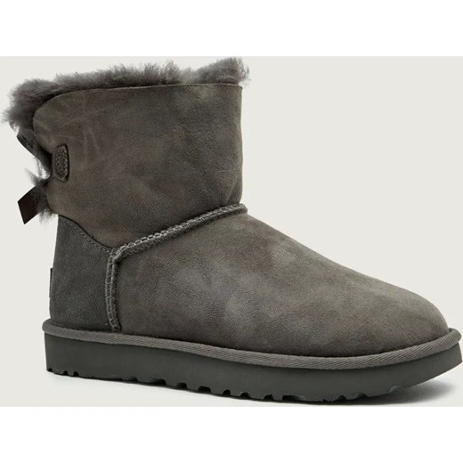 UGG Śniegowce Mini bailey bow II | shearling | zamsz ze sklepu Gomez Fashion Store w kategorii Śniegowce damskie - zdjęcie 187536553