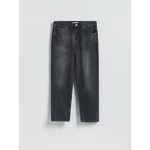 Reserved - Jeansy loose z efektem sprania - szary ze sklepu Reserved w kategorii Jeansy męskie - zdjęcie 187537682