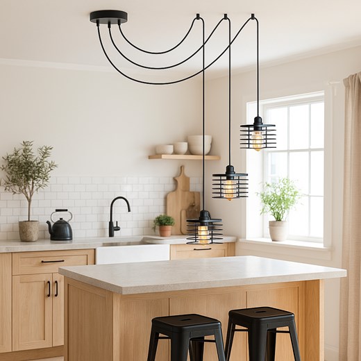 Loftowa 3-płomienna lampa wisząca pająk GALO LOFT L3 ze sklepu Lysne w kategorii Lampy wiszące - zdjęcie 187538173