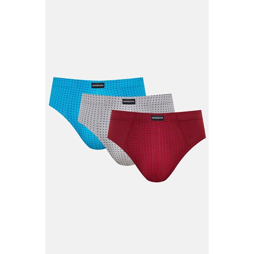 Slipy męskie trzypak 1446-K618, Kolor szaro-niebieski, Rozmiar M, Henderson ze sklepu Primodo w kategorii Majtki męskie - zdjęcie 187538454