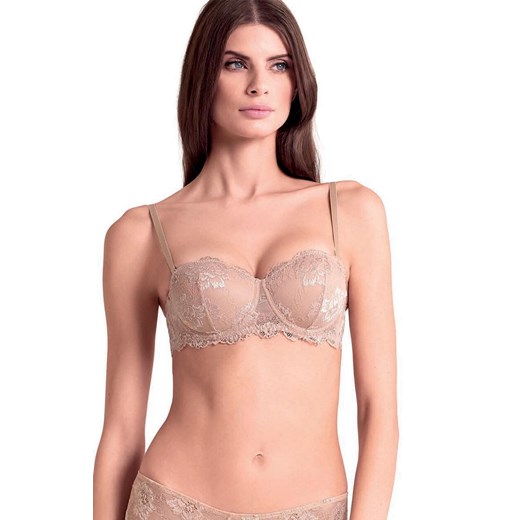 Biustonosz balkonetka z odpinanymi ramiączkami beżowy 105L Deluxe, Kolor beżowy, Rozmiar 65B, Lormar ze sklepu Primodo w kategorii Biustonosze - zdjęcie 187538501