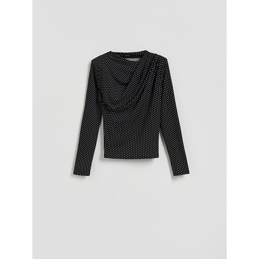 Reserved - Bluzka w kropki - czarny ze sklepu Reserved w kategorii Bluzki damskie - zdjęcie 187538692