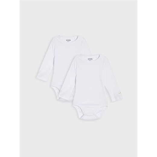 Sinsay - Body 2 pack - biały ze sklepu Sinsay w kategorii Body niemowlęce - zdjęcie 187538791