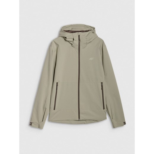 Męska kurtka przejściowa 4F 4FWSS25TTJAM704 - oliwkowa ze sklepu Sportstylestory.com w kategorii Kurtki męskie - zdjęcie 187538912