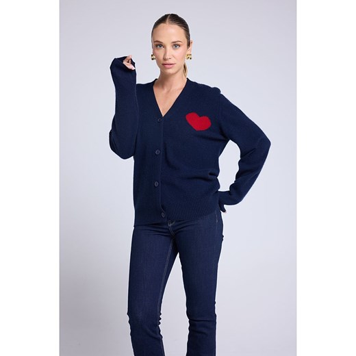 Maison Héritage Cashmere Kaszmirowy kardigan w kolorze granatowym Maison Héritage Cashmere M okazyjna cena Limango Polska