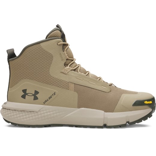 Męskie buty taktyczne Under Armour UA Charged Valsetz Mid - beżowe ze sklepu Sportstylestory.com w kategorii Buty trekkingowe męskie - zdjęcie 187539353