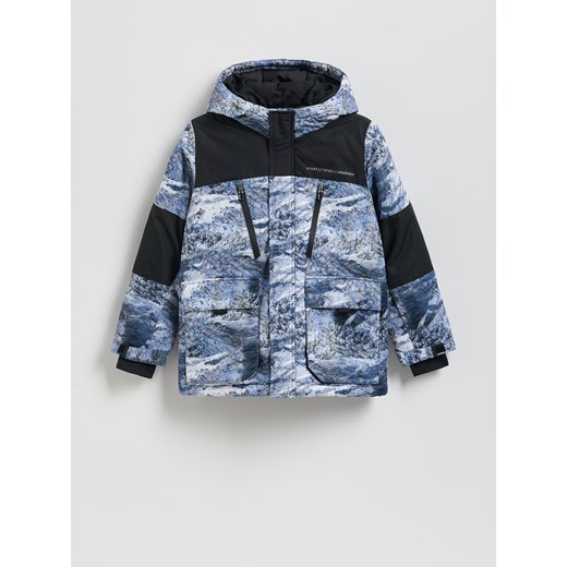 Reserved - Ocieplana kurtka z kapturem - wielobarwny ze sklepu Reserved w kategorii Kurtki chłopięce - zdjęcie 187540030