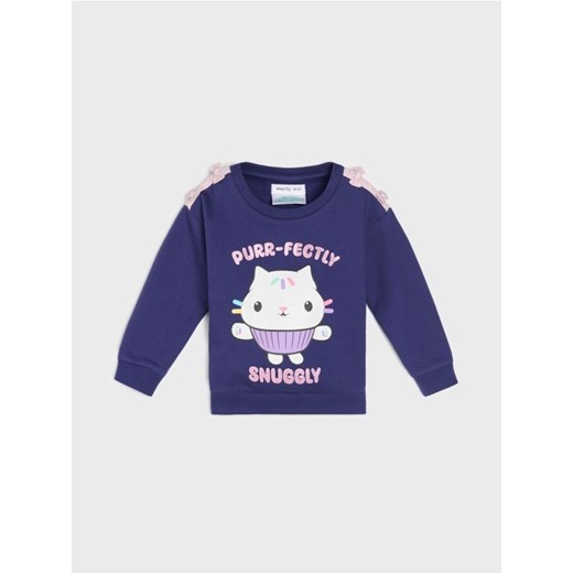 Sinsay - Bluza z nadrukiem Gabby’s Dollhouse - granatowy ze sklepu Sinsay w kategorii Bluzy dziewczęce - zdjęcie 187540610