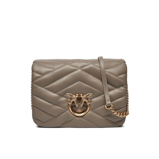 Torebka Pinko Love Click Puff Classic PE 24 PLTT 101585 A1ET Beżowy ze sklepu eobuwie.pl w kategorii Listonoszki - zdjęcie 187540681