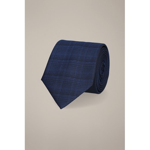 Krawat Granatowy Wzór w Kratę ze sklepu Lancerto S.A. w kategorii Krawaty - zdjęcie 187541052