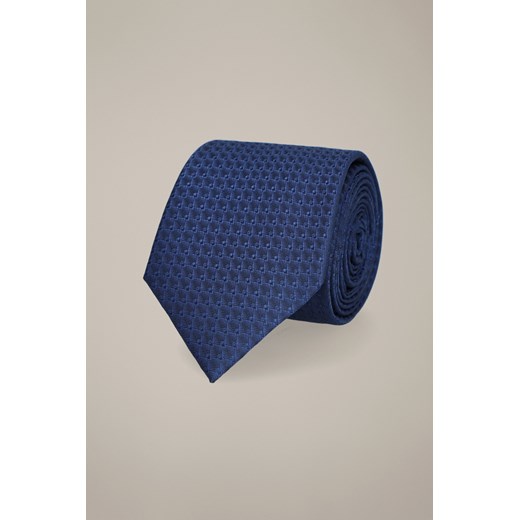 Krawat Granatowy Wzór Geometryczny ze sklepu Lancerto S.A. w kategorii Krawaty - zdjęcie 187541054