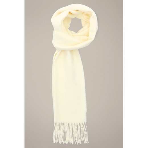 Szal Kremowy Unisex ze sklepu Lancerto S.A. w kategorii Dodatki męskie - zdjęcie 187541062