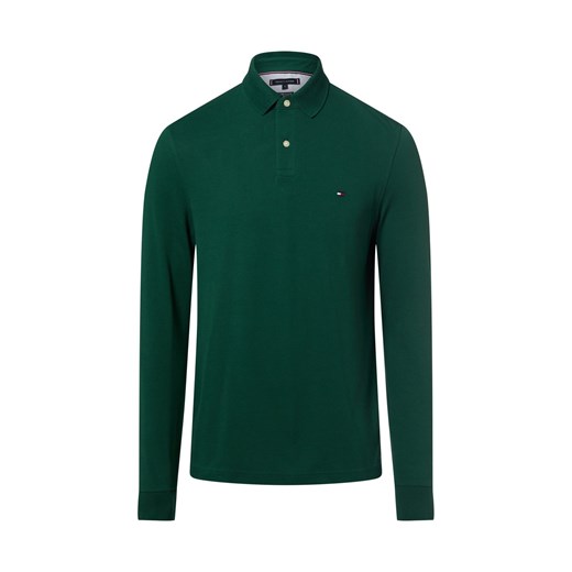 Tommy Hilfiger Męska koszulka polo Mężczyźni Bawełna jodłowy jednolity ze sklepu vangraaf w kategorii T-shirty męskie - zdjęcie 187541533