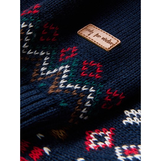 Reserved - Bawełniany sweter - granatowy ze sklepu Reserved w kategorii Swetry chłopięce - zdjęcie 187541744