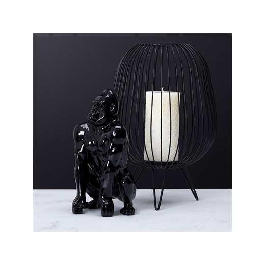 Rétro Chic Dekoracja &quot;Gorille&quot; w kolorze czarnym - 28 x 46 x 28 cm ze sklepu Limango Polska w kategorii Dekoracje - zdjęcie 187541973