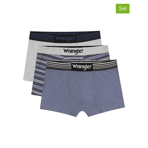 Wrangler Bokserki (3 pary) &quot;Jarman&quot; w kolorze antracytowo-szarym ze sklepu Limango Polska w kategorii Majtki męskie - zdjęcie 187542023