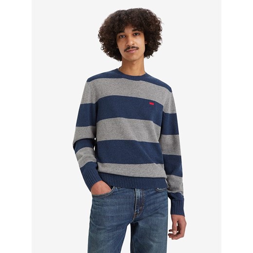 Levi&apos;s Sweter w kolorze granatowo-szarym ze sklepu Limango Polska w kategorii Swetry męskie - zdjęcie 187542224