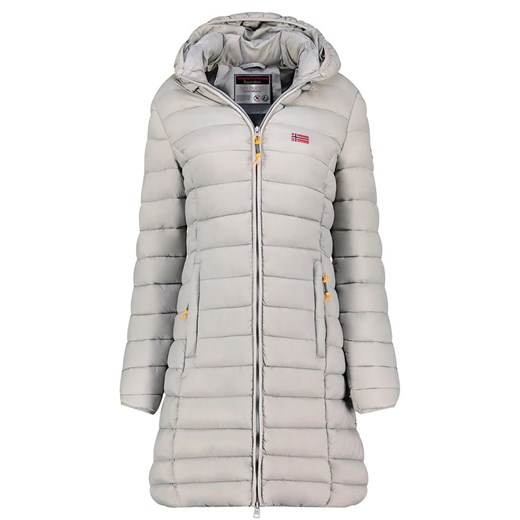 Geographical Norway Płaszcz pikowany &quot;Atikolor&quot; w kolorze jasnoszarym ze sklepu Limango Polska w kategorii Kurtki damskie - zdjęcie 187542322