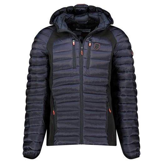 Geographical Norway Kurtka pikowana &quot;Diabolo&quot; w kolorze granatowym ze sklepu Limango Polska w kategorii Kurtki męskie - zdjęcie 187542433