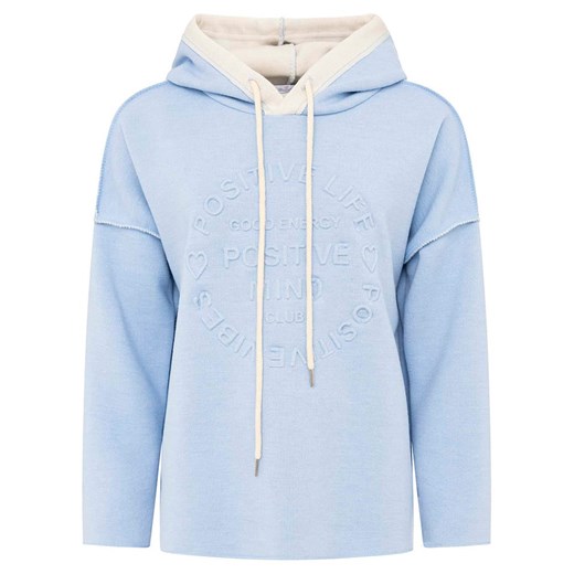Zwillingsherz Bluza &quot;Positive Mind&quot; w kolorze błękitnym ze sklepu Limango Polska w kategorii Bluzy damskie - zdjęcie 187542481