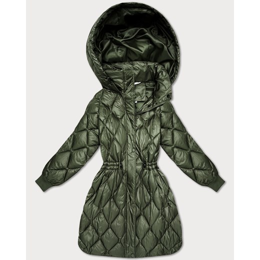 Obszerna zimowa kurtka damska oversize Minority khaki (M2-6518-22) ze sklepu goodlookin.pl w kategorii Kurtki damskie - zdjęcie 187543542