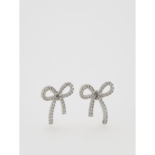 Reserved - Kolczyki kokardki - srebrny ze sklepu Reserved w kategorii Kolczyki - zdjęcie 187544020