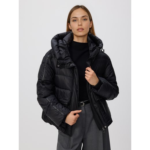 Reserved - Pikowana kurtka z kapturem - czarny Reserved L Reserved