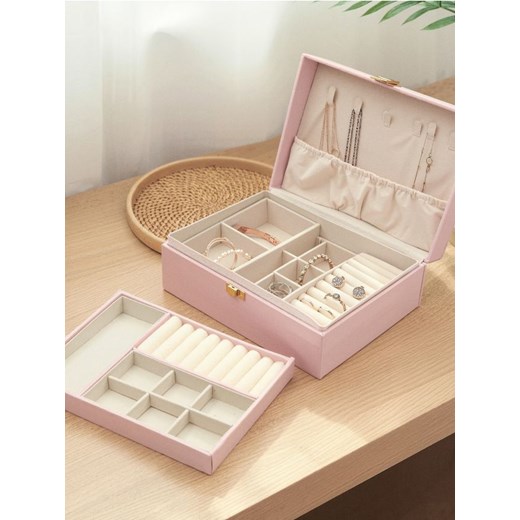 Sinsay - Szkatułka z przegródkami - różowy ze sklepu Sinsay w kategorii Pudełka i pojemniki - zdjęcie 187544441