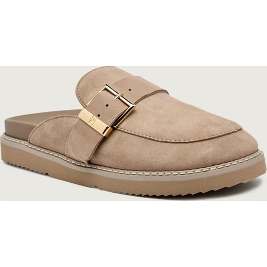 Tommy Hilfiger Ocieplane mule | zamsz ze sklepu Gomez Fashion Store w kategorii Klapki damskie - zdjęcie 187545152