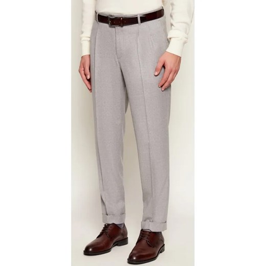 BOSS BLACK Wełniane spodnie C-Perin-DPL-TU-﻿261 | Regular Fit ze sklepu Gomez Fashion Store w kategorii Spodnie męskie - zdjęcie 187545184