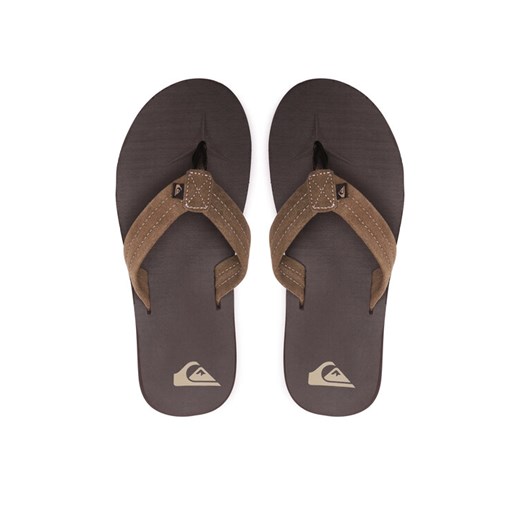 Japonki Quiksilver AQYL101323 Khaki ze sklepu eobuwie.pl w kategorii Klapki męskie - zdjęcie 187545224