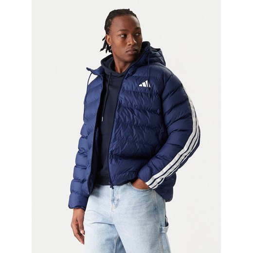 adidas Kurtka zimowa Essentials Climawarm 3-Stripes JX7771 Granatowy Regular Fit ze sklepu MODIVO w kategorii Kurtki męskie - zdjęcie 187545364