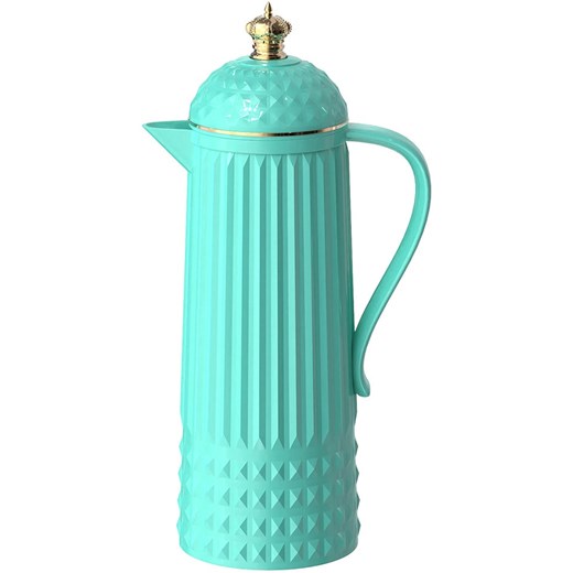 Present Time Dzbanek termiczny &quot;Crown&quot; w kolorze błękitno-turkusowym - 920 ml ze sklepu Limango Polska w kategorii Kubki termiczne - zdjęcie 187546704