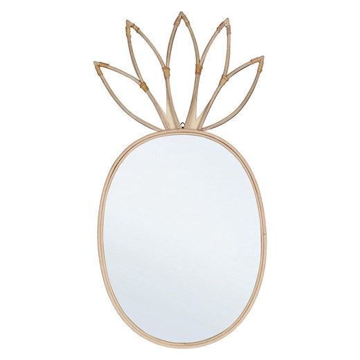 Bizzotto Lustro ścienne &quot;Mozambico&quot; w kolorze beżowym - 82 x 42 cm ze sklepu Limango Polska w kategorii Lustra - zdjęcie 187547053