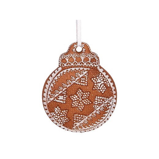 Clayre &amp; Eef Ozdoba choinkowa w kolorze jasnobrązowym - wys. 8 x Ø 10 cm ze sklepu Limango Polska w kategorii Dekoracje bożonarodzeniowe - zdjęcie 187547181