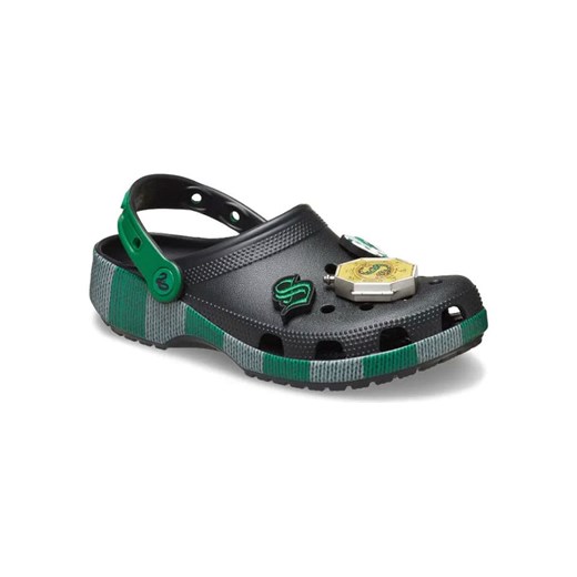 Crocs Chodaki &quot;Slytherin&quot; w kolorze czarno-zielonym ze sklepu Limango Polska w kategorii Klapki dziecięce - zdjęcie 187547424