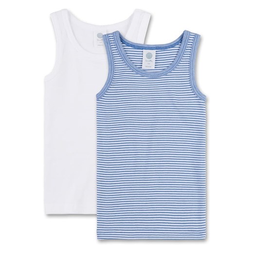 Sanetta Podkoszulki (2 szt.) w kolorze biało-niebieskim ze sklepu Limango Polska w kategorii Podkoszulki dziecięce - zdjęcie 187547501